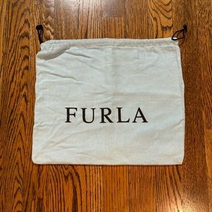 NWOT FURLA LIGHT BLUE DUST BAG WITH DRAWSTRING CLOSURE